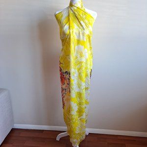 NEW Lise Charmel Floral Yellow Pareo 54"